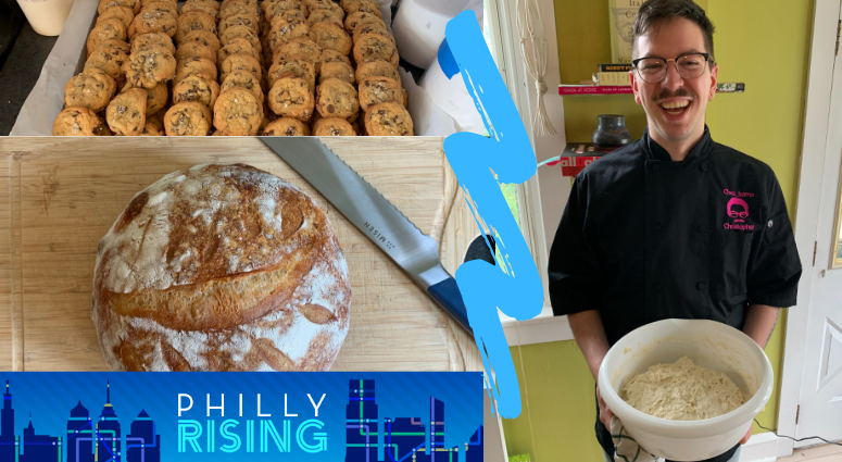 Chris Donnay sells sourdough bread and chocolate-chip cookies to raise money for social justice organizations.