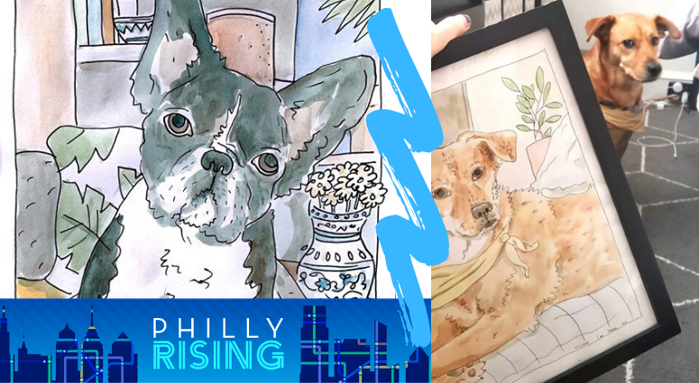 Cat Parker is creating pet portraits to raise money for social justice organizations