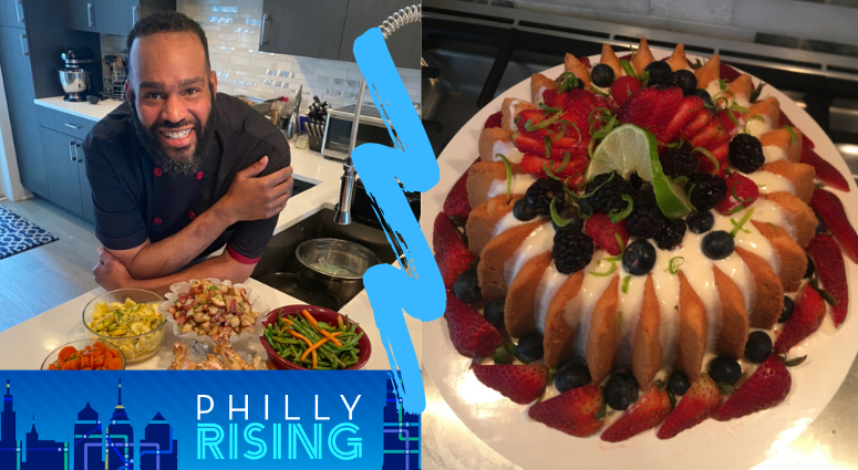 Jerry Rice and his homemade dessert