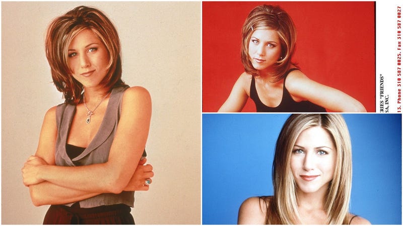 Transformation of Jennifer Aniston's hairstyles