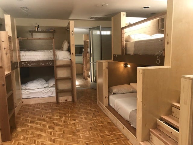 Bunkbeds at Podshare in San Francisco