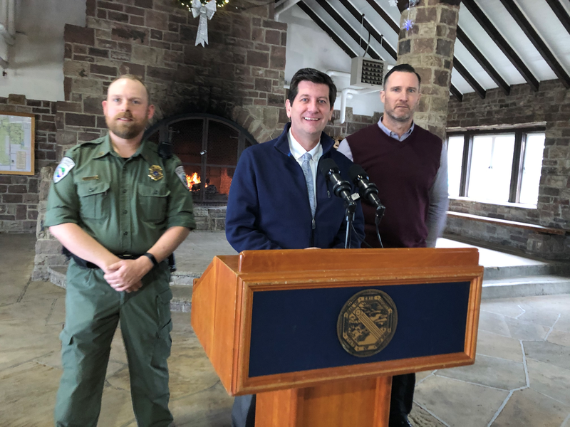 Erie County Executive Mark Poloncarz at Chestnut Ridge Park