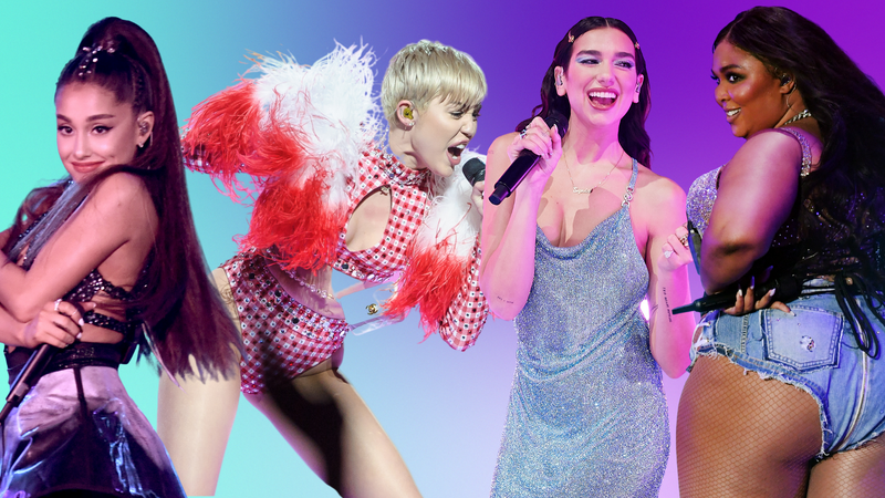 Ariana Grande, Miley Cyrus, Dua Lipa and Lizzo