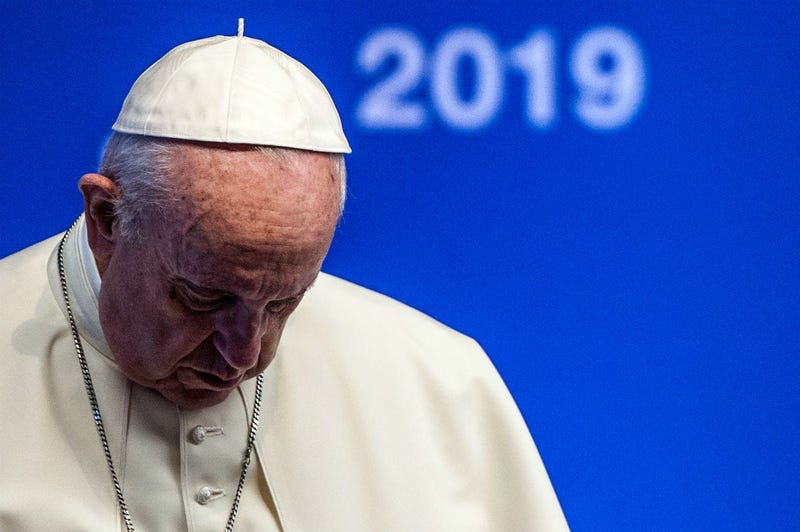 Pope Francis attends the Governing Council of the International Fund for Agricultural Development (IFAD), a United Nations agency, in Rome.