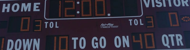 High School scoreboard