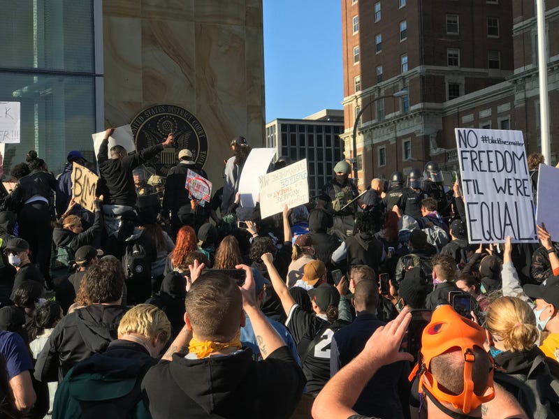 Protesters in Buffalo