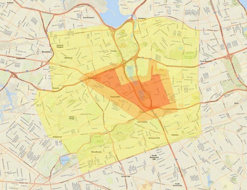 Queens cluster 1 map