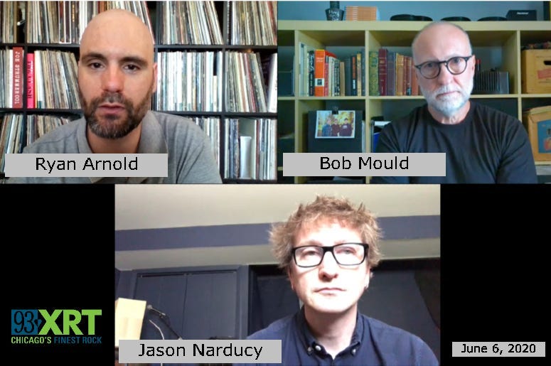 Bob Mould and Jason Narducy talk with Ryan Arnold about "American Crisis"