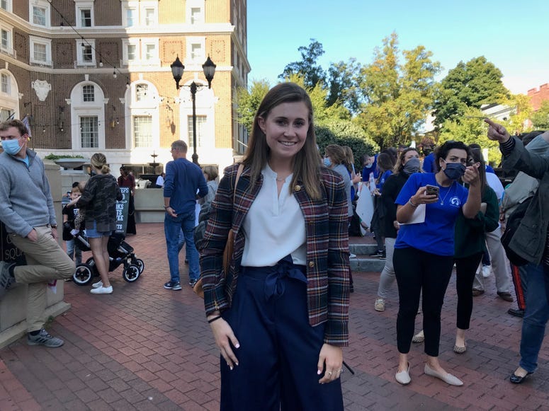 Rachel Hall, President and Founder of Clemson Students for Trump - Emily Gill