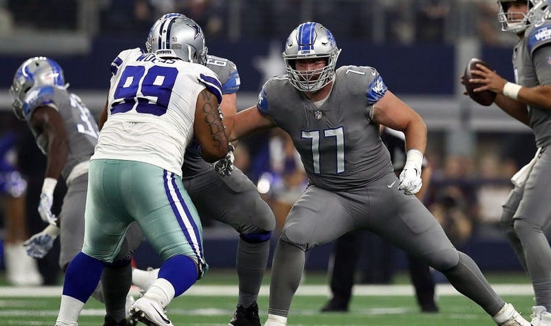 Lions sign center to practice squad as Ragnow misses practice