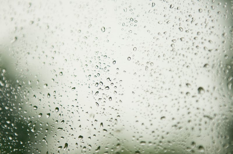 Rain on window