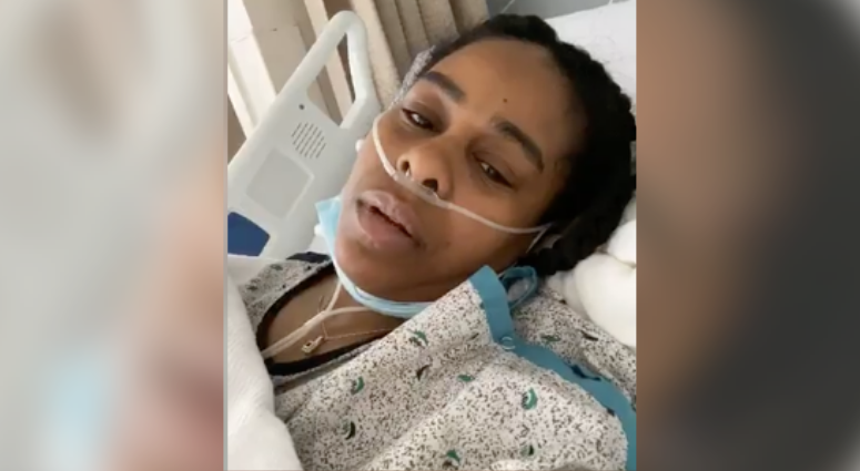 Rashida Patterson was hospitalized with COVID-19.