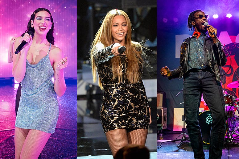Dua Lipa, Beyonce, Black Pumas