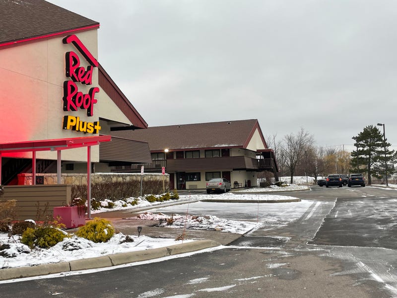 A significant police presence Tuesday morning at Red Roof Inn on Flint Road. Police say a 27 year old man was found with a gunshot wound. He is at ECMC.