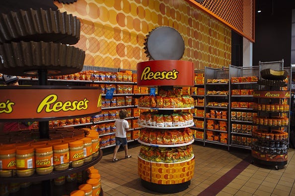 Reese's, Candy, Peanut Butter, Pretzels, Dessert,