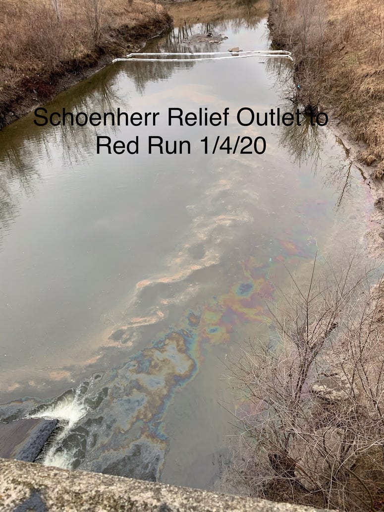 petroleum spill clinton river