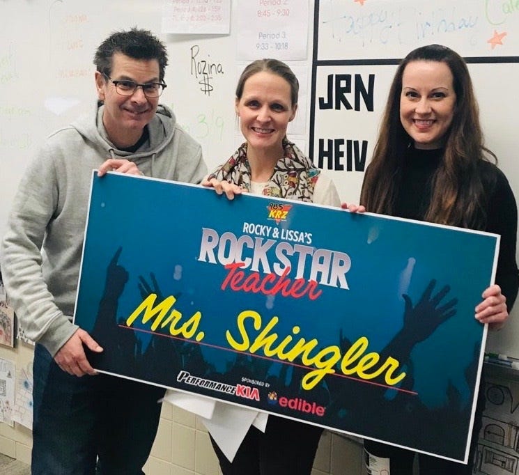Rockstar Teacher Mrs. Shingler