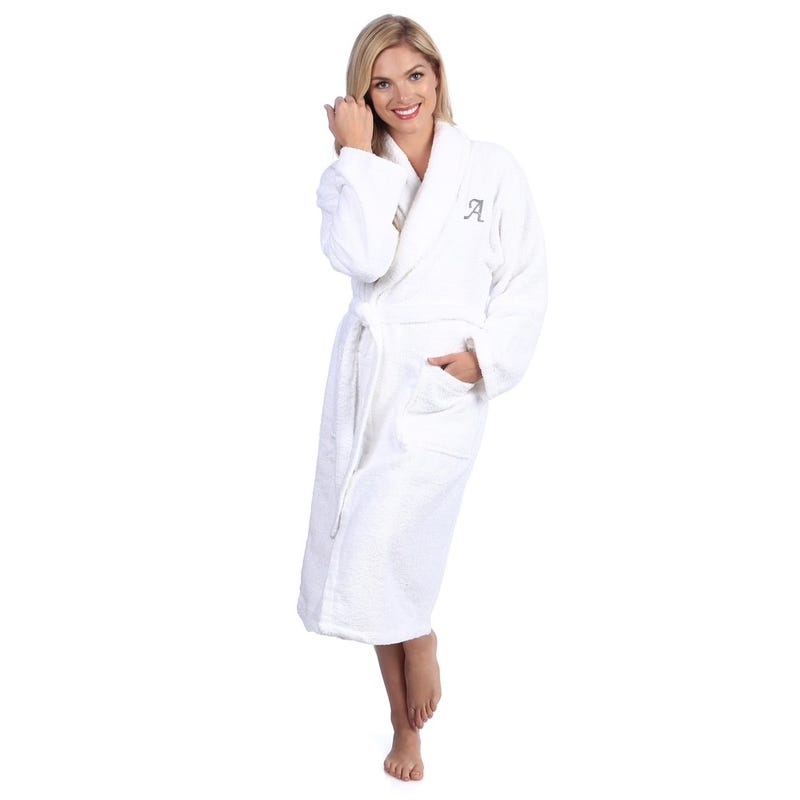 Unisex Turkish Cotton Bath Robe with Monogram
