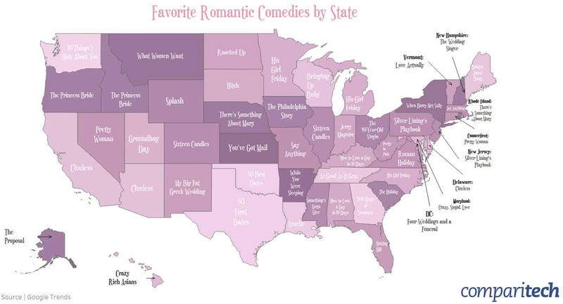 romcom map