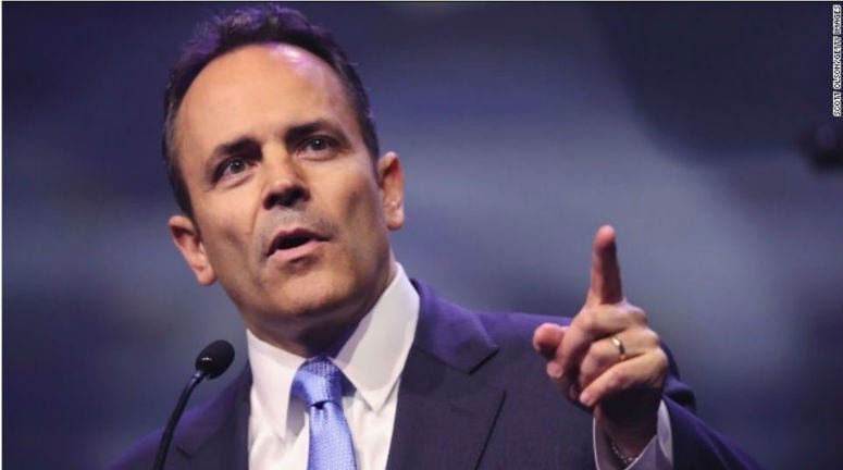 Kentucky Gov. Matt Bevin said he made sure all his nine children were exposed to chickenpox and caught the disease instead of giving them a vaccine.