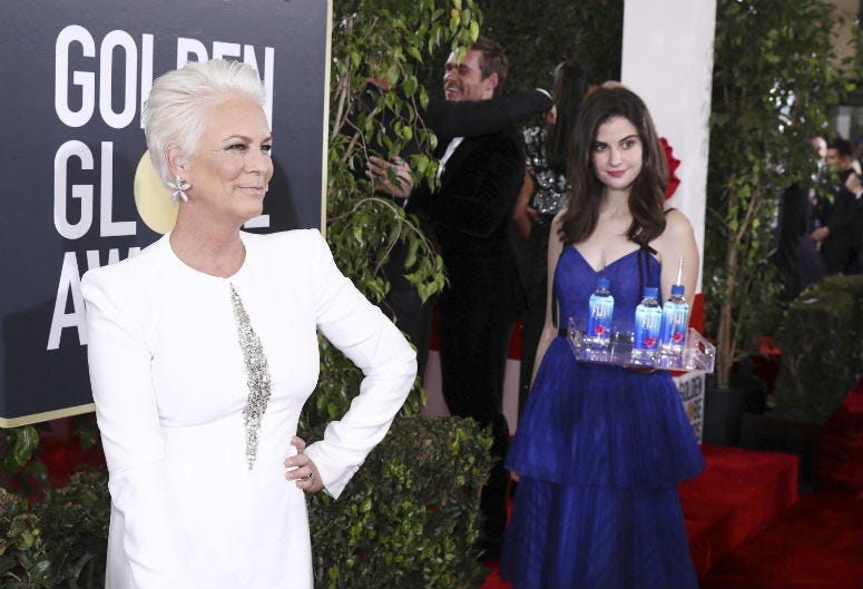 Los Angeles-based model and actress Kelleth Cuthbert went viral after photobombing celebrities on the Golden Globes red carpet.
