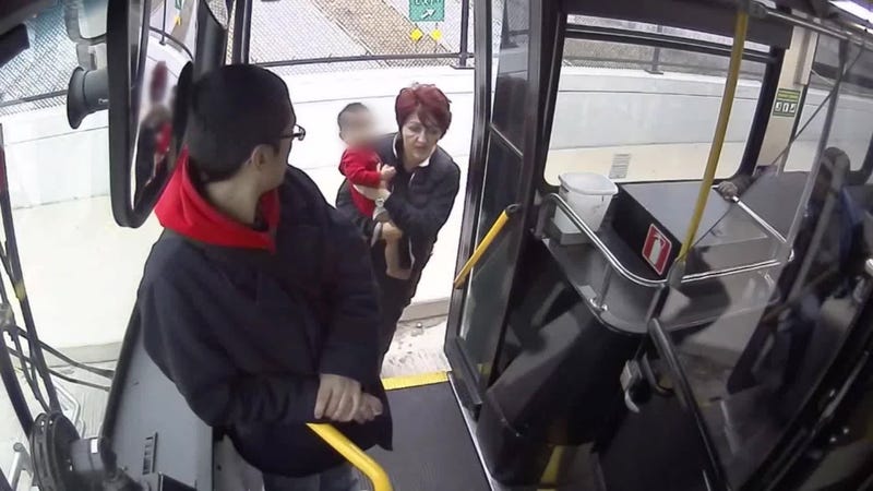 Milwaukee bus driver rescues lost infant on freeway overpass