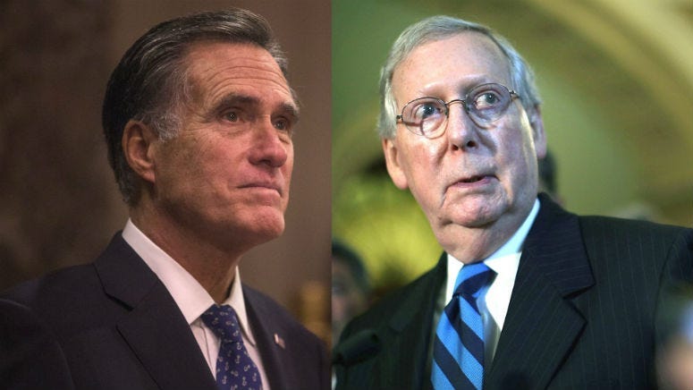 Senate Majority Leader Mitch McConnell and Senator Mitt Romney (R-UT) rebuked comments Rep. Steve King (R-IA) made to The New York Times that were sympathetic to white supremacists.