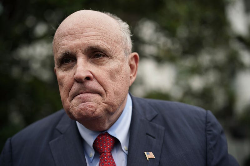 President Donald Trump's personal lawyer Rudy Giuliani dismissed suggestions he is encouraging a foreign government to impact the upcoming US election with his trip to Ukraine.