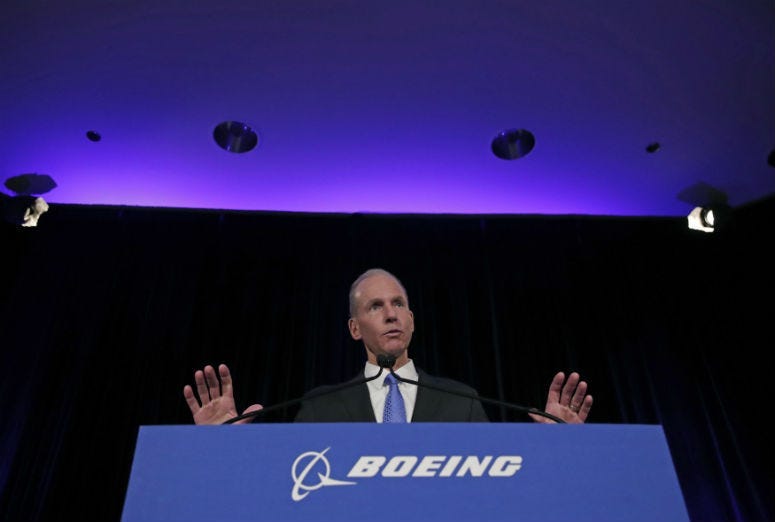 The Boeing 737 Max crisis has become a "defining moment" for the company, according to CEO Dennis Muilenburg. But he's confident it hasn't hurt Boeing's long-term growth prospects.