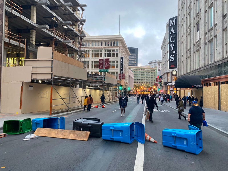 Demonstrations in San Francisco over the death of George Floyd.