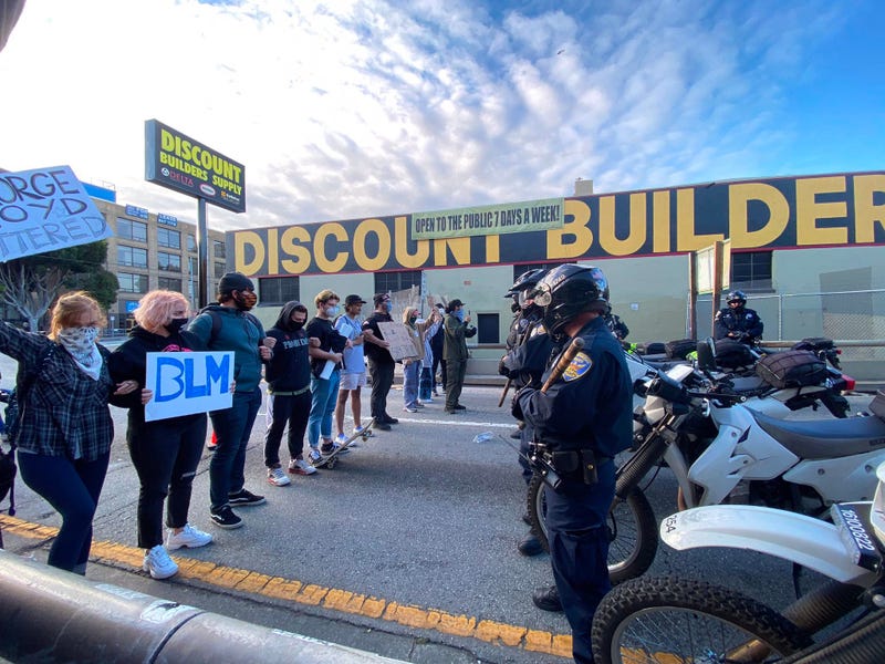 Demonstrations in San Francisco over the death of George Floyd.