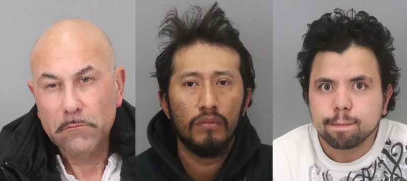 Albert Thomas Vasquez, Antonio Quirino Salvador and Hediberto Gonzalez Avarenga face charges for the alleged abduction and sexual assault of a 14-year-old girl from Capitola.