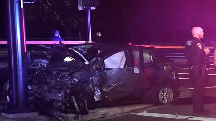 The driver of a prius walked away with minor injuries after an RV crashed into it in San Ramon on Wednesday night.