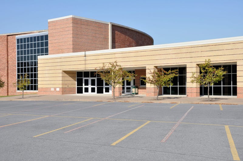 Empty School Parking Lot - Getty Images