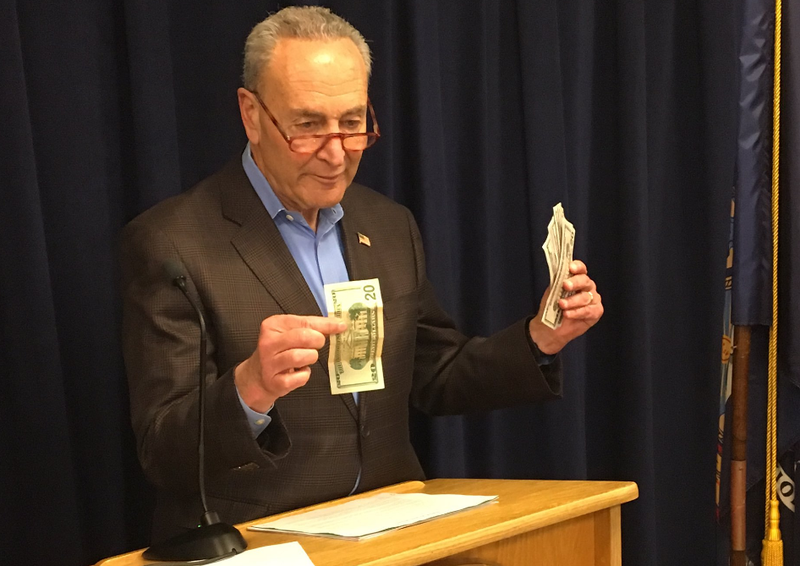 Schumer fake money