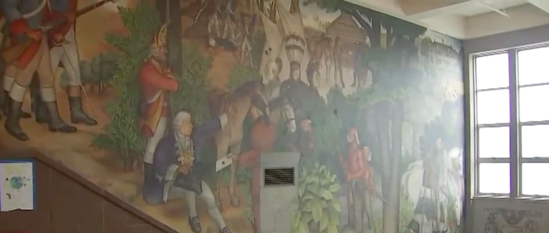 The school board for San Francisco public schools voted to cover up this mural at Washington High School.