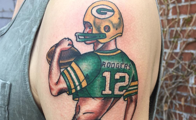 Aaron ROdgers Tattoo