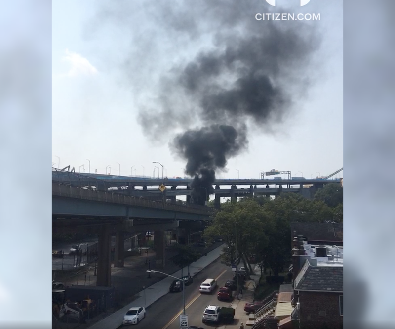 Fire on belt parkway