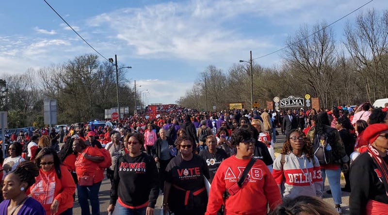 Many thousands traveled to Selma, Alabama to mark the 55th Anniversary of the Voting Rights Act and Bloody Sunday