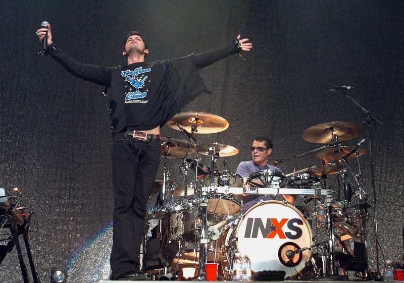 INXS lead singer J. D. Fortune performs during a concert on Monday, January 23, 2006 at the Paramount Theater in Oakland, California. (Photo by Jose Carlos Fajardo/Contra Costa Times)