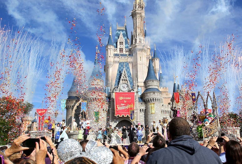 Disney World, Magic Kingdom, Cinderella Castle, Confetti, New Fantasyland, 2012