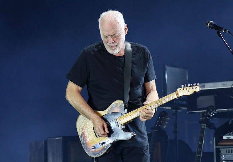 David Gilmour, Pink Floyd, Guitar, Concert, Madison Square Garden, 2016