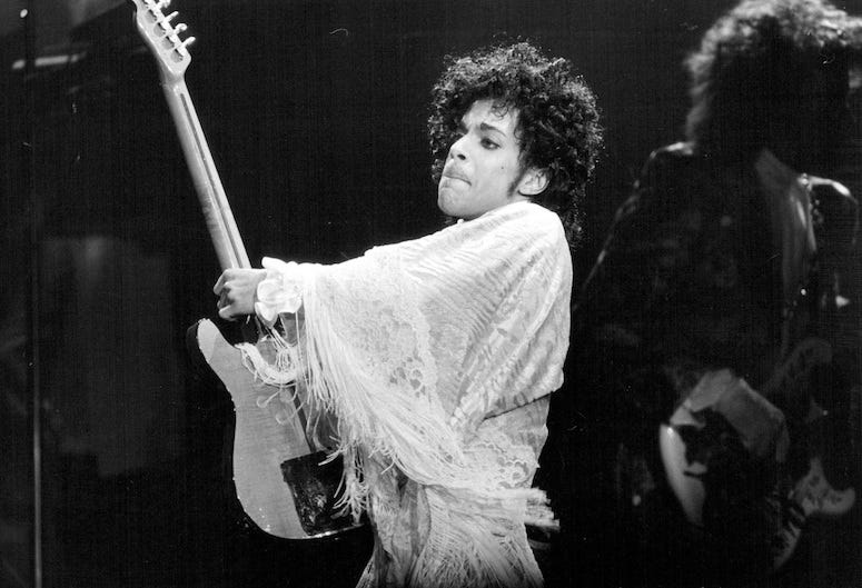 Prince, Guitar Solo, Concert, Performing, St. Paul Civic Center, 1984