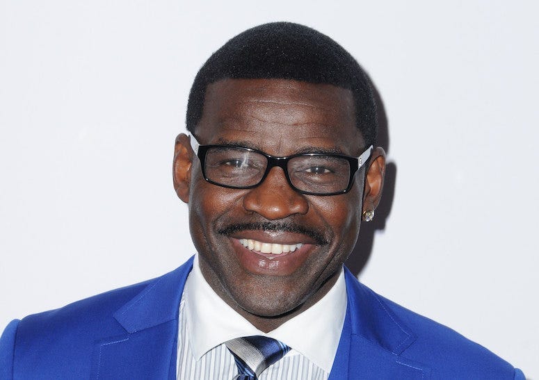 Michael Irvin, Gala, Red Carpet, Blue Suit, Smile, Beverly Hills, 2016