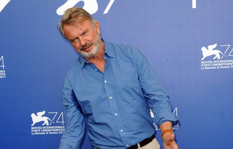 Sam Neill, Red Carpet, Venice Film Festival, Beard, Gesture, 2017