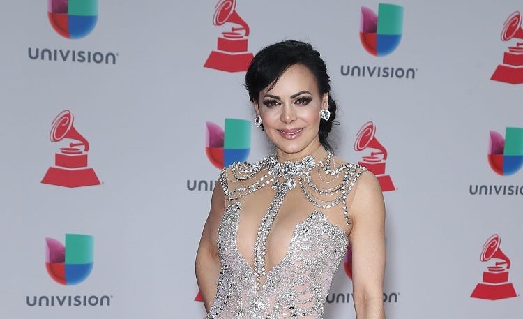 16 November 2017 - Las Vegas, NV - Maribel Guardia. 2017 Latin Grammy arrivals at MGM Grand Garden Arena.
