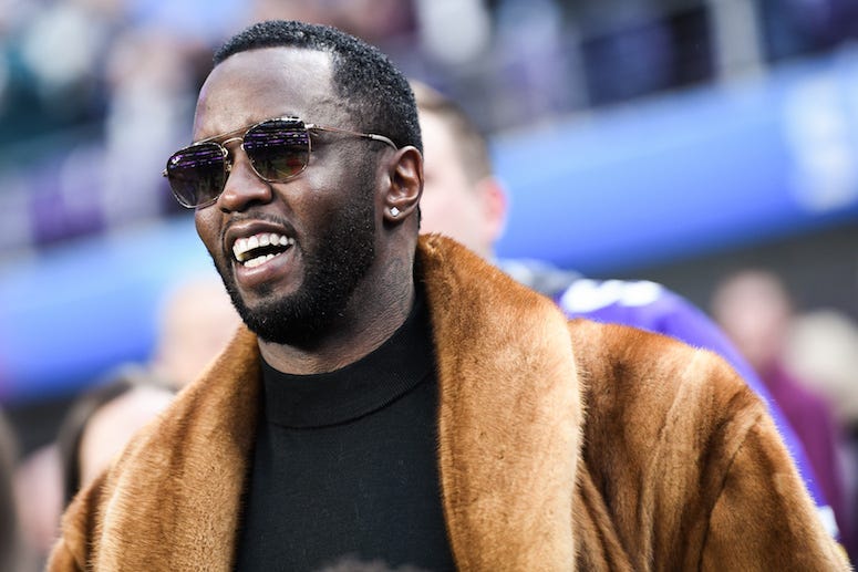 Sean Combs, Diddy, Super Bowl LII, Fur Coat, Smile, 2018