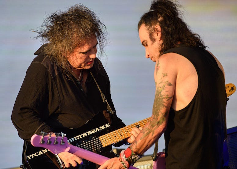 Robert Smith, Simon Gallup, The Cure, Concert, British Summer Time Festival, Outdoors, 2018