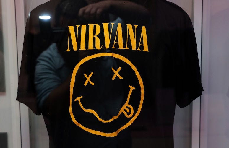 Kurt Cobain, Nirvana, Shirt, Smiley Face, Growing Up Kurt, Exhibit, 2018