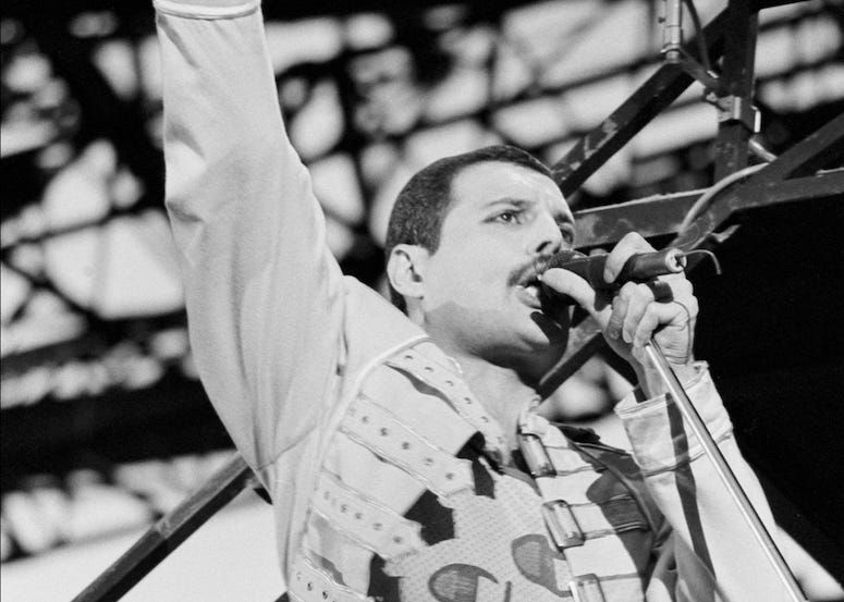 Freddie Mercury, 39, Singing, Concert, Queen, Champion, 1986